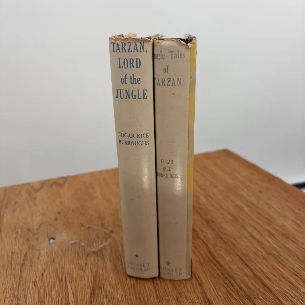 1919 Jungle Tales of Tarzan and 1928 Tarzan, Lord of the Jungle Book Bundle
